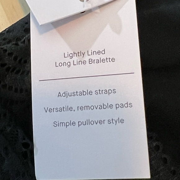 Auden Lightly Lined Long Line Bralette - Picture 6 of 7